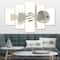 Designart - Geometric Balance Neutral I - Shabby Chic Canvas Art